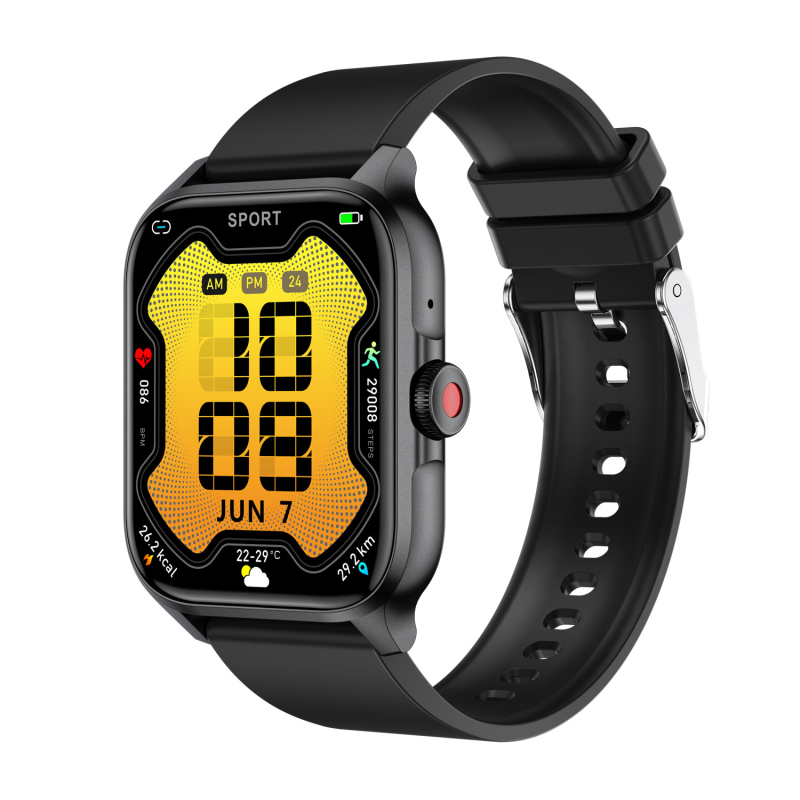 Έξυπνο ρολόι με οθόνη TFT 1,85 ιντσών, αδιάβροχο έως 30 μ., μέτρηση παλμών, πίεσης και οξυγόνου στο αίμα, Bluetooth κλήσεις, αυτονομία 7–14 ημερών