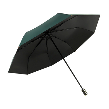 Διαφημιστική αναδιπλούμενη ομπρέλα για ήλιο και βροχή, 8 ράβδες, ύφασμα πολυεστερής 190T, χειροκίνητο άνοιγμα, βάρος 350 g, εκτύπωση λογότυπου με δυνατότητα παραμετροποίησης