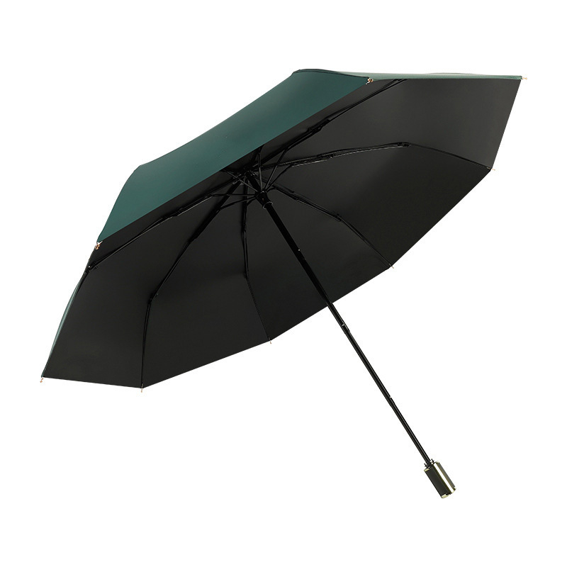 Διαφημιστική αναδιπλούμενη ομπρέλα για ήλιο και βροχή, 8 ράβδες, ύφασμα πολυεστερής 190T, χειροκίνητο άνοιγμα, βάρος 350 g, εκτύπωση λογότυπου με δυνατότητα παραμετροποίησης