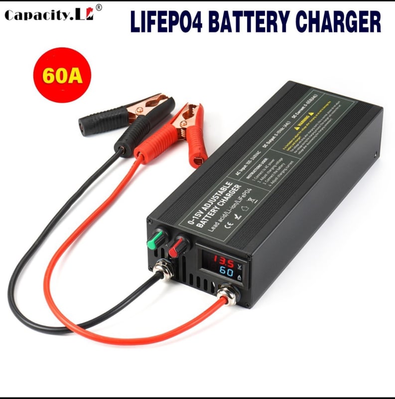 LiFePO4 punjač za baterije, podesivo napajanje i struja, ulaz 0-15V, izlaz 0-15V/60A, serija Fast Charger