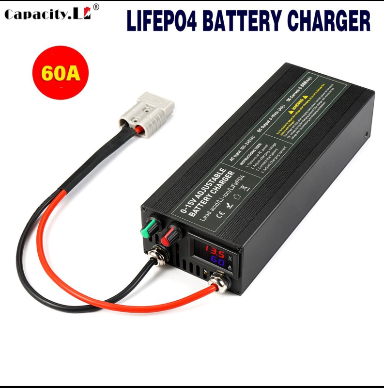 LiFePO4 punjač za baterije, podesivo napajanje i struja, ulaz 0-15V, izlaz 0-15V/60A, serija Fast Charger