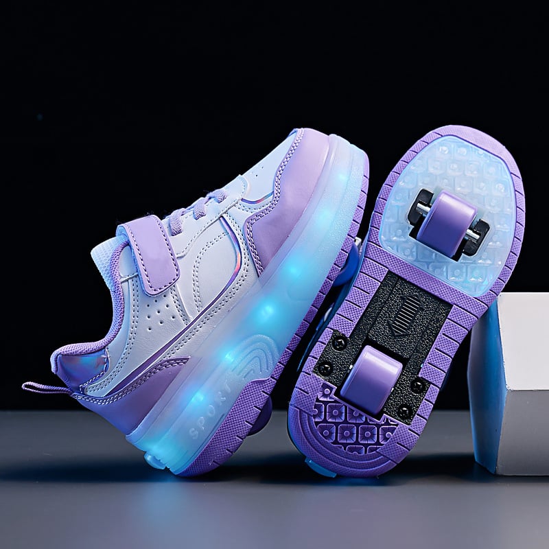 Heelys tenisice za djecu i tinejdžere s Velcro zatvaranjem, gornji dio od umjetne kože, otporne na habanje, unisex, pogodne za sve sezone, dobna skupina 7–16 godina