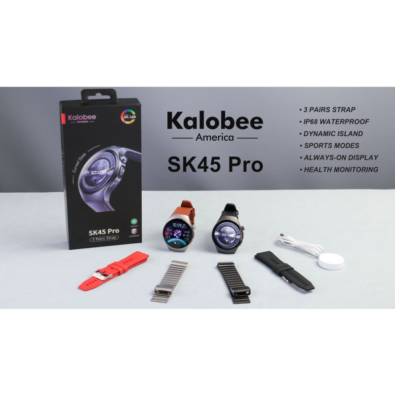 SK45PRO Pametni sat s Bluetooth pozivima, praćenjem otkucaja srca, krvnog tlaka, zasićenosti kisikom i praćenjem sna