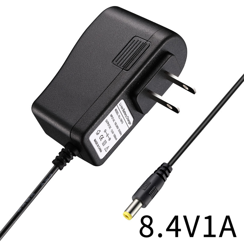 2S 18650 litijski baterijski punjač za električne alate, izlaz 8,4V, ulaz 100-240V, struja punjenja 1A