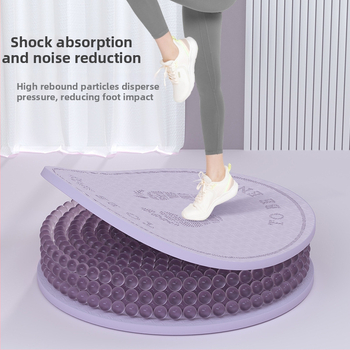Covor yoga rotund, antiderapant, absorbant de șocuri, izolare fonică pentru sărit cu coarda acasă; material: TPE, grosime: 20 mm, greutate: 1,2 kg