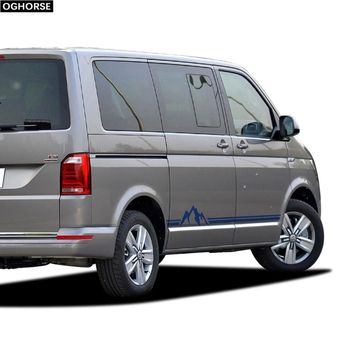 Autocolant Jin zherui pentru Volkswagen Transporter – model vârf de munte, instalare cu adeziv, personalizare