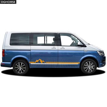 Autocolant Jin zherui pentru Volkswagen Transporter – model vârf de munte, instalare cu adeziv, personalizare
