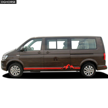 Autocolant Jin zherui pentru Volkswagen Transporter – model vârf de munte, instalare cu adeziv, personalizare