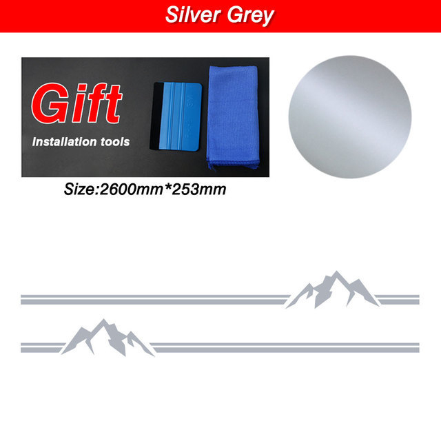 Autocolant Jin zherui pentru Volkswagen Transporter – model vârf de munte, instalare cu adeziv, personalizare