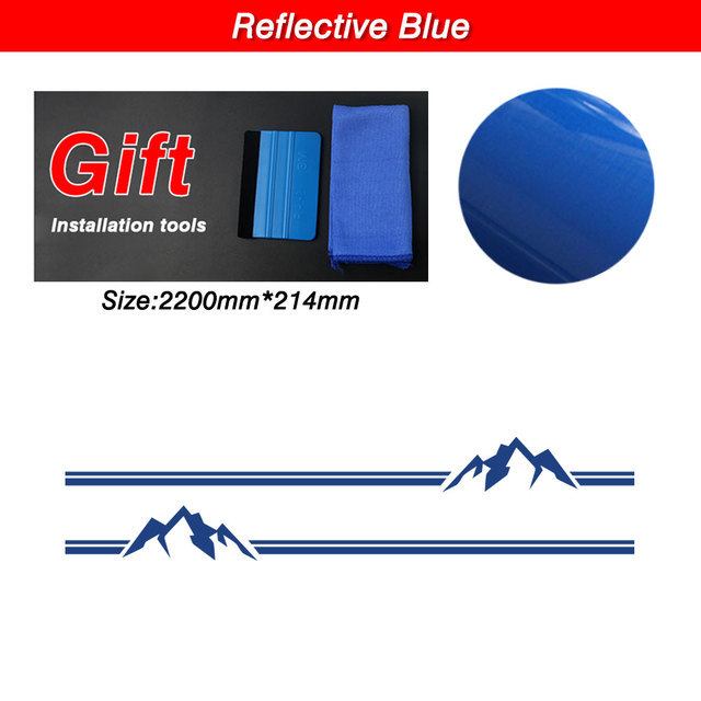 Autocolant Jin zherui pentru Volkswagen Transporter – model vârf de munte, instalare cu adeziv, personalizare