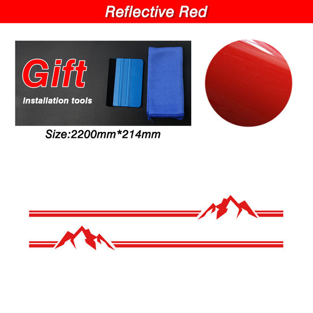 Autocolant Jin zherui pentru Volkswagen Transporter – model vârf de munte, instalare cu adeziv, personalizare