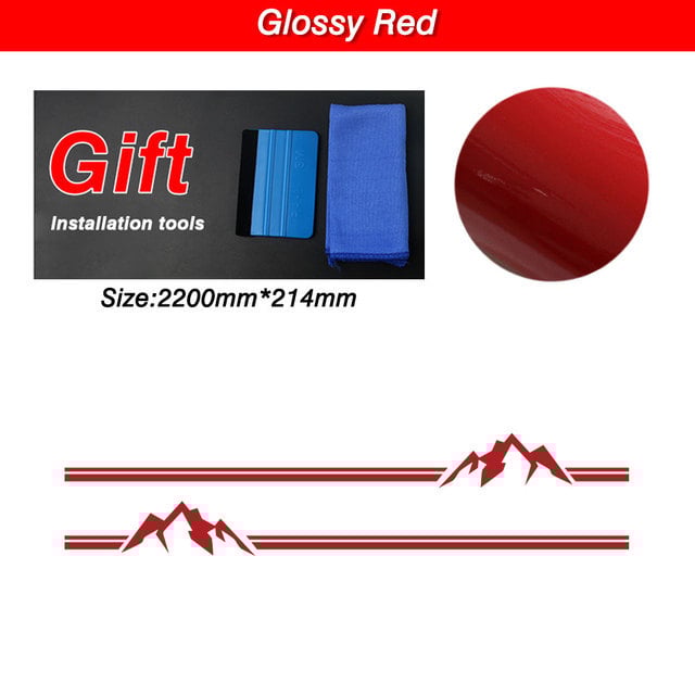 Autocolant Jin zherui pentru Volkswagen Transporter – model vârf de munte, instalare cu adeziv, personalizare