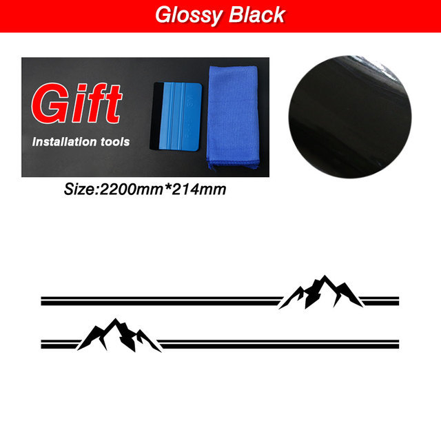 Autocolant Jin zherui pentru Volkswagen Transporter – model vârf de munte, instalare cu adeziv, personalizare