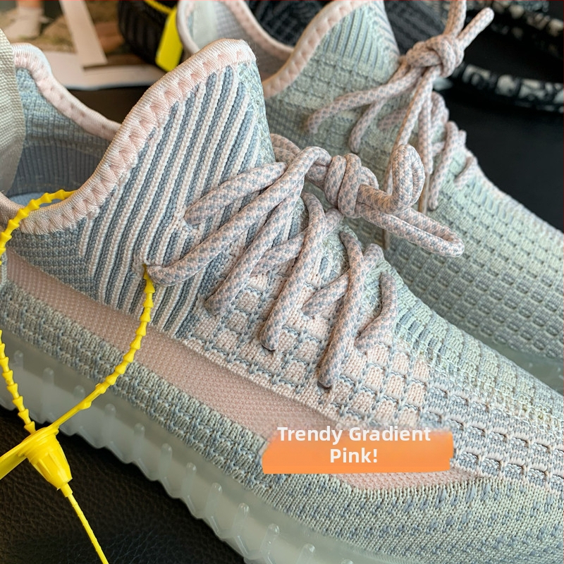 Pantofi cu talpă plată - Unisex, Partea superioară din plasă, Vârf rotund, Talpă din cauciuc