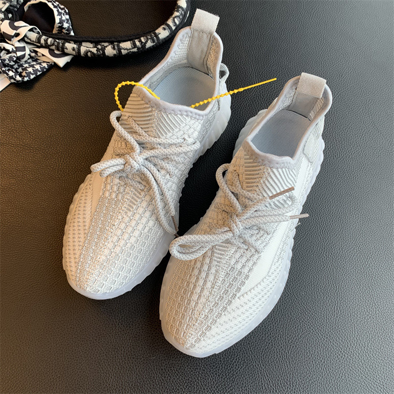 Pantofi cu talpă plată - Unisex, Partea superioară din plasă, Vârf rotund, Talpă din cauciuc