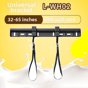 Kétlyukú univerzális TV-fali tartó, modell L02, vasból, mechanikus vezérlés, teherbírás >15 kg