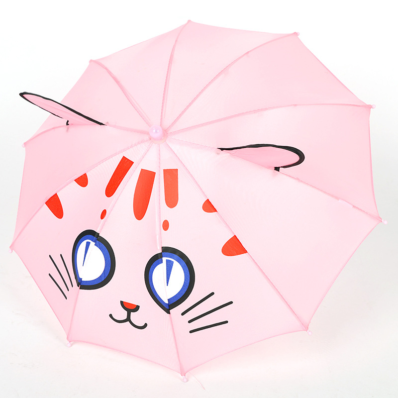 Παιδική ομπρέλα μικρού μεγέθους με καρτούν σχέδιο για χορευτικά αξεσουάρ – 8 μεταλλικοί σκελετοί, χειροκίνητο άνοιγμα, πλαστική λαβή, κάλυμμα από πολυεστερική ίνα 170T