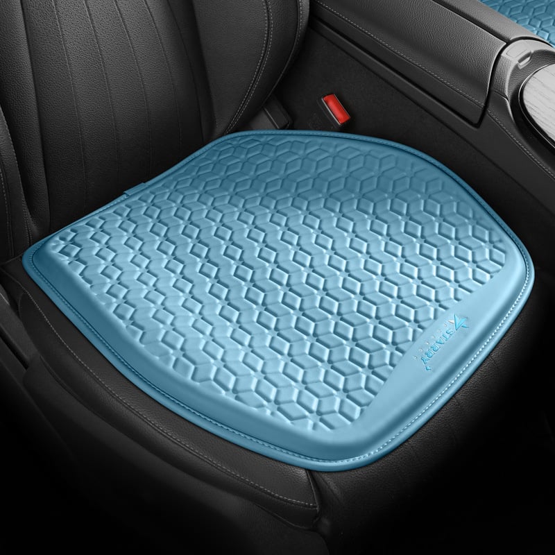 Kožna gel podloga za sjedalo automobila – ventilirana, za sve sezone, plosni dizajn, punilo od sintetičkih vlakana
