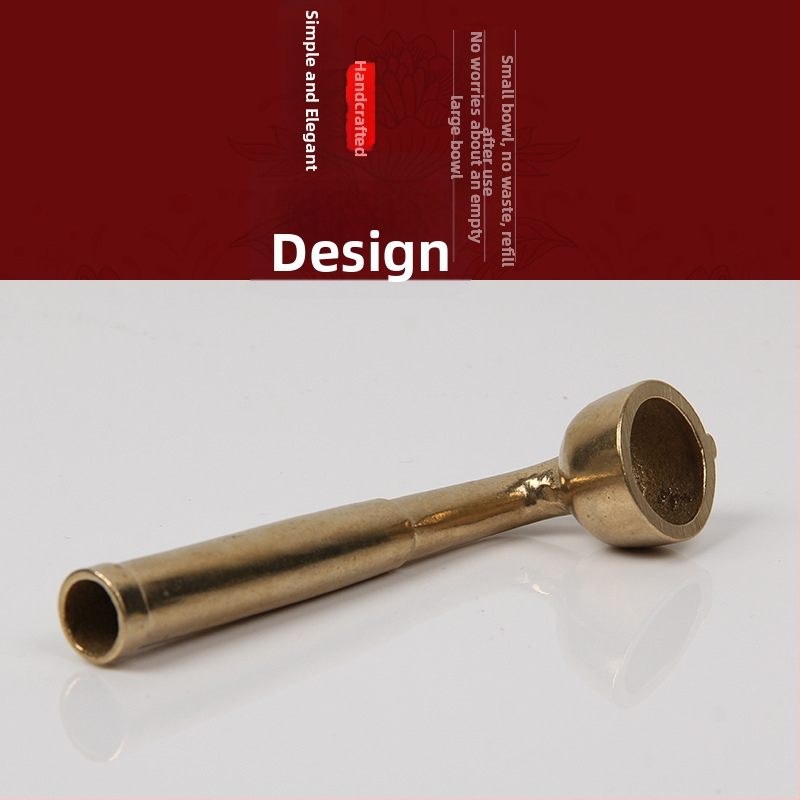 Pipă de tutun din alamă, stil antic, marcă Xiuzhen, cod produs 465413