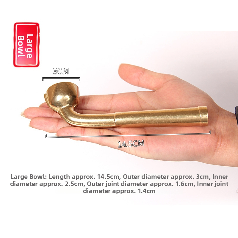 Pipă de tutun din alamă, stil antic, marcă Xiuzhen, cod produs 465413