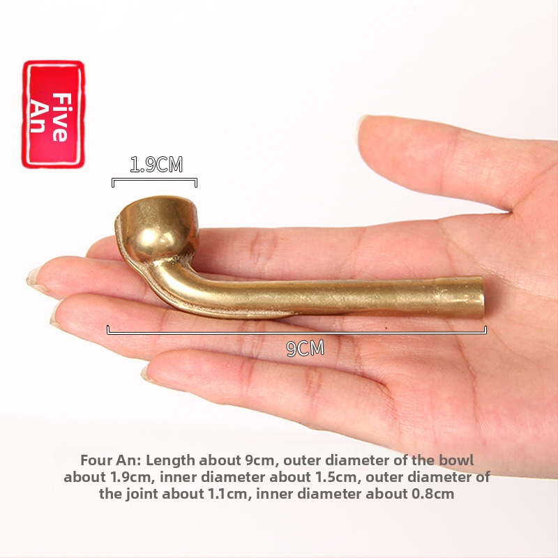 Pipă de tutun din alamă, stil antic, marcă Xiuzhen, cod produs 465413