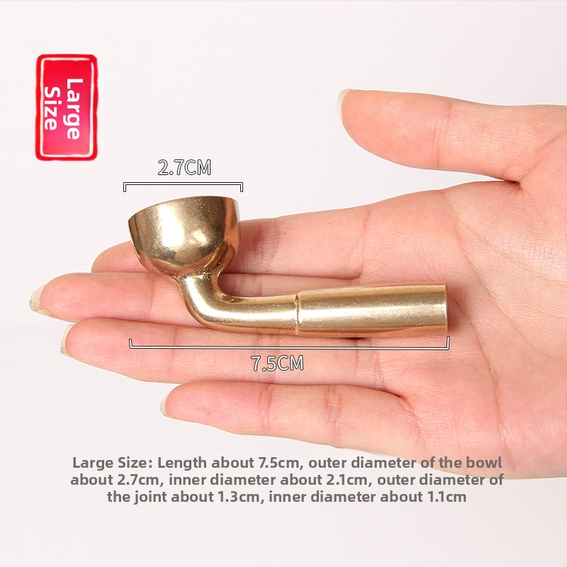 Pipă de tutun din alamă, stil antic, marcă Xiuzhen, cod produs 465413