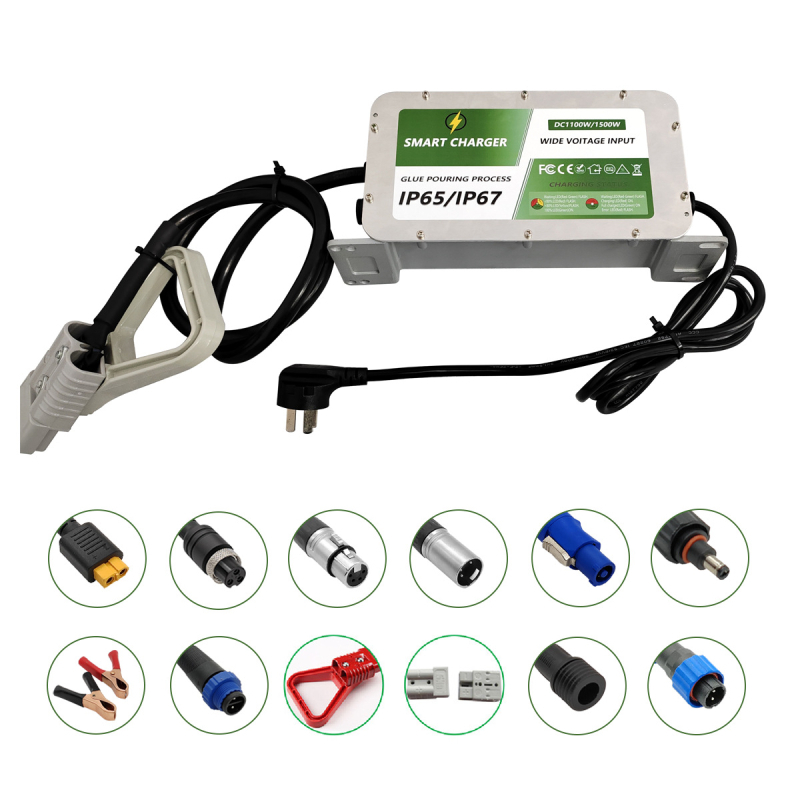 LiFePO4 punjač za baterije, ulaz 90–240 V AC, izlaz DC 36,5 V 15 A, FCC RoHS certifikati