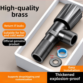 Valvă unghiulară din cupru, cu trei căi, montaj în perete, model 8670, presiune de lucru 0.1–0.9 MPa