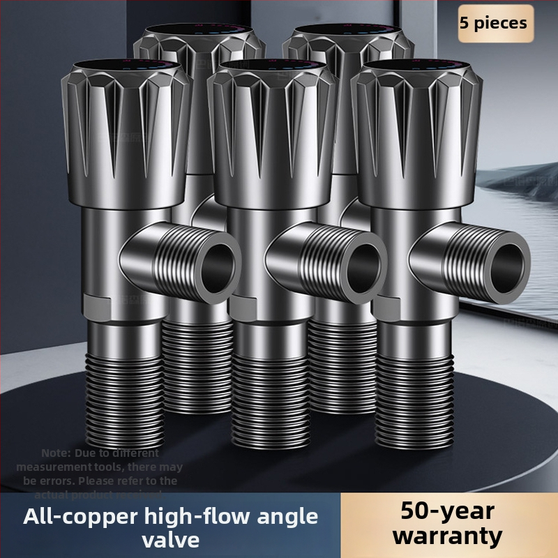 Valvă unghiulară din cupru, cu trei căi, montaj în perete, model 8670, presiune de lucru 0.1–0.9 MPa