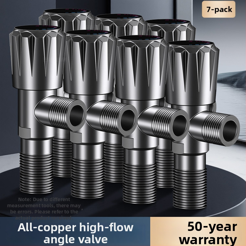 Valvă unghiulară din cupru, cu trei căi, montaj în perete, model 8670, presiune de lucru 0.1–0.9 MPa