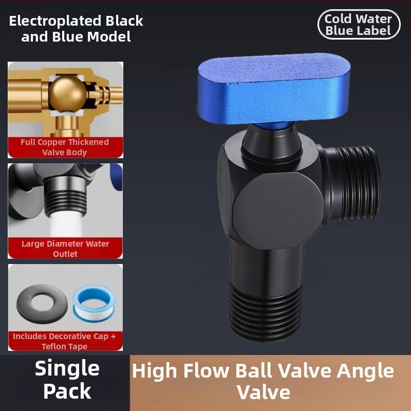 304 nerezová oceľ uhlový guľový ventil so závitom, pre horúcu a studenú vodu, vysoký prietok, model Q