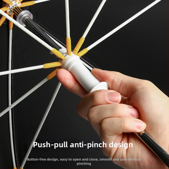 Detský dážďnik s dizajnom kresleného zajačika, rám s 8 ramenami, oceľová tyč, plastová rukoväť, tkanina 190T