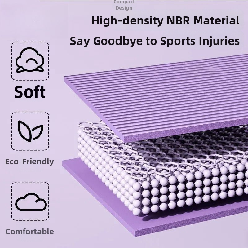 Covor de yoga din material Oxford, grosime 8 mm, pernă pentru genunchi pentru antrenament al nucleului