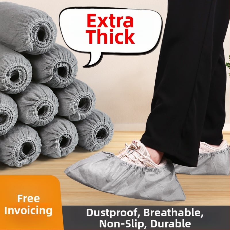 Κάλυμμα παπουτσιών μίας χρήσης από μη υφαντό ύφασμα, παχυνμένα, αντιολισθητικά, προστασία από σκόνη, πάχος 5