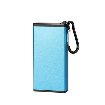 Casetă portabilă metalică pentru țigări cu cenușar, breloc, reutilizabilă, etanșă la apă și rezistentă la presiune