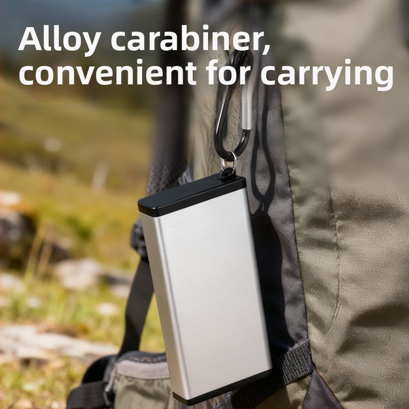 Casetă portabilă metalică pentru țigări cu cenușar, breloc, reutilizabilă, etanșă la apă și rezistentă la presiune