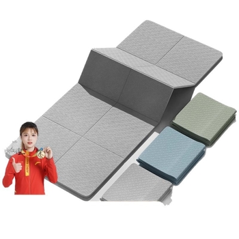 Sklopiva joga podloga za unutarnju upotrebu, prijenosna i antislip s mrežastim uzorkom, materijal TPE, debljina 6 mm, težina 600 g