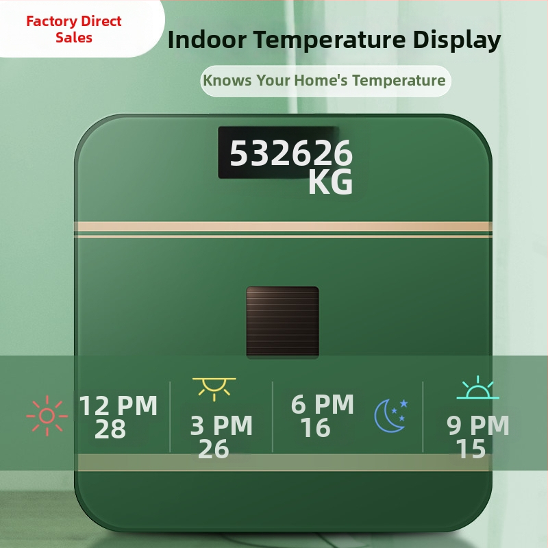 Cântar de greutate cu măsurare a grăsimii corporale - reîncărcabil, inteligent, pentru adulți