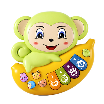 Pian electronic pentru copii cu lumini, jucărie educativă multifunctională pentru 0–3 ani (Material: plastic; Vârstă: 0–3 ani; Categoria: pian electronic; Iluminare)