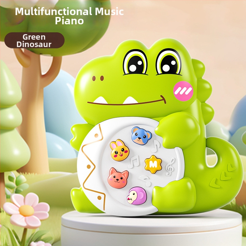 Pian electronic pentru copii cu lumini, jucărie educativă multifunctională pentru 0–3 ani (Material: plastic; Vârstă: 0–3 ani; Categoria: pian electronic; Iluminare)