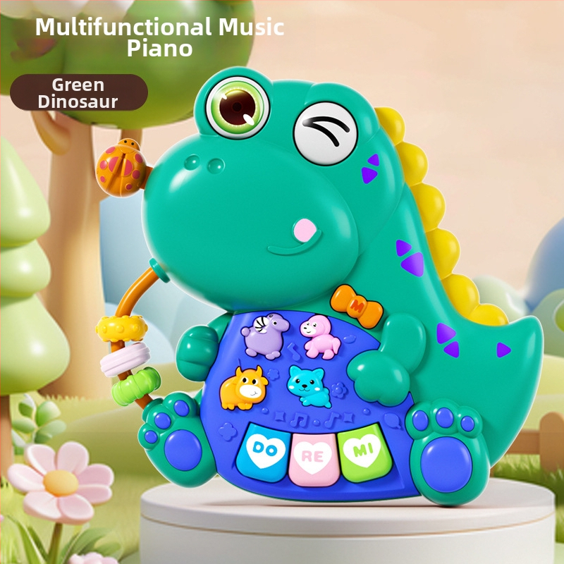 Pian electronic pentru copii cu lumini, jucărie educativă multifunctională pentru 0–3 ani (Material: plastic; Vârstă: 0–3 ani; Categoria: pian electronic; Iluminare)