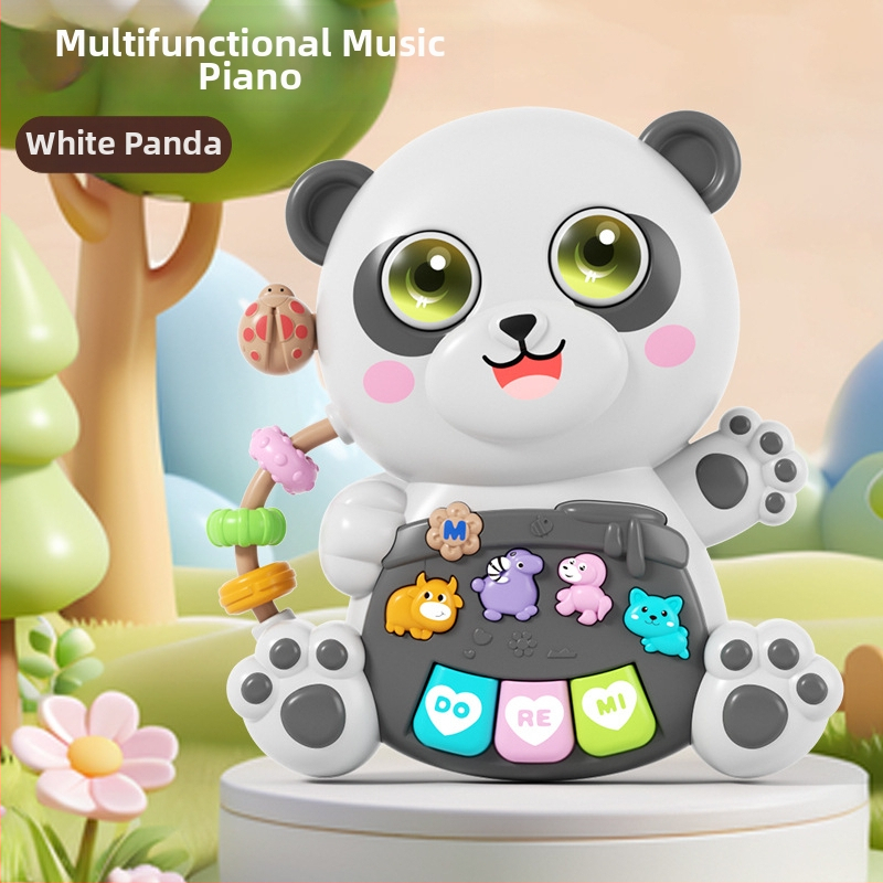 Pian electronic pentru copii cu lumini, jucărie educativă multifunctională pentru 0–3 ani (Material: plastic; Vârstă: 0–3 ani; Categoria: pian electronic; Iluminare)