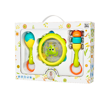 Zornăitoare pentru bebeluși – jucărie educațională 0–3 ani, din plastic; ambalaj într-o cutie; dezvoltă coordonarea mână-ochi, simțuri, auz, vedere