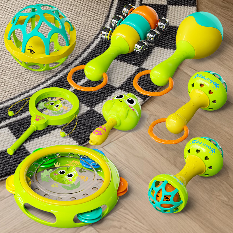 Zornăitoare pentru bebeluși – jucărie educațională 0–3 ani, din plastic; ambalaj într-o cutie; dezvoltă coordonarea mână-ochi, simțuri, auz, vedere