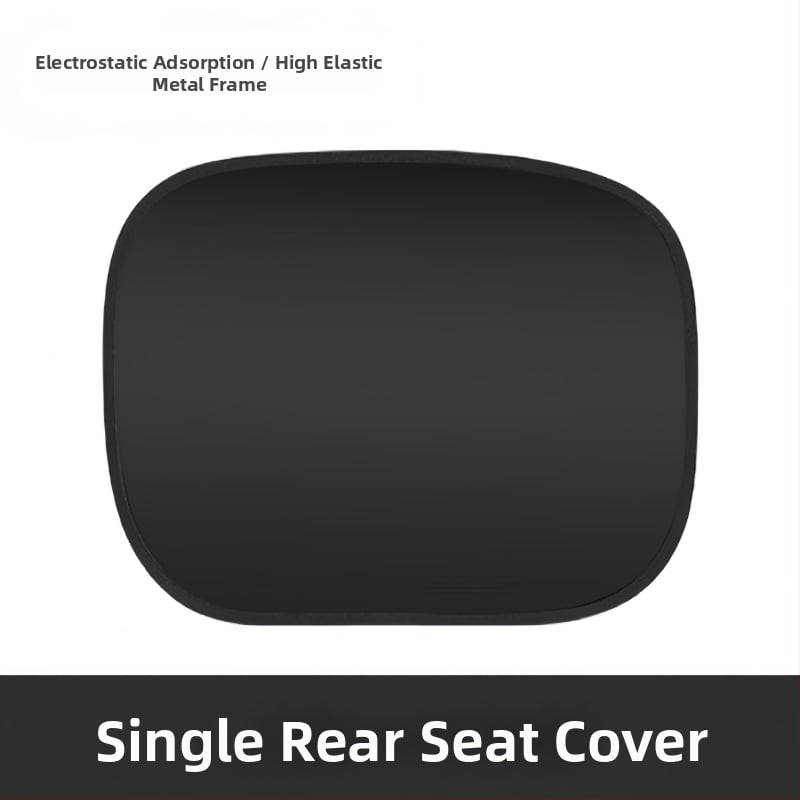 Σκίαστρο αυτοκινήτου για πλευρικά παράθυρα - αδιαφανές, θέρμομονωτικό ηλεκτροστατικό φιλμ με ατσάλινο σύρμα; εγκατάσταση με στατικό αυτοκόλλητο; καθολική συμβατότητα; απλό στυλ