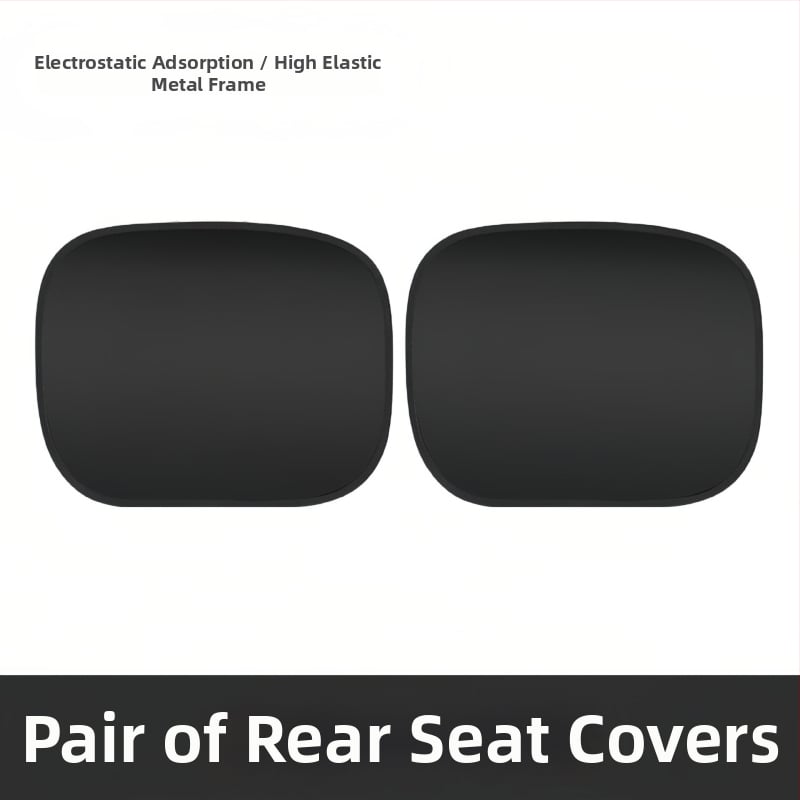 Σκίαστρο αυτοκινήτου για πλευρικά παράθυρα - αδιαφανές, θέρμομονωτικό ηλεκτροστατικό φιλμ με ατσάλινο σύρμα; εγκατάσταση με στατικό αυτοκόλλητο; καθολική συμβατότητα; απλό στυλ