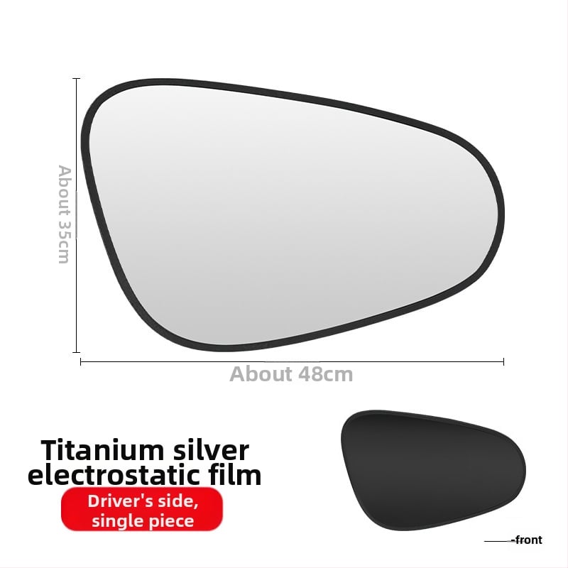 Σκίαστρο αυτοκινήτου για πλευρικά παράθυρα - αδιαφανές, θέρμομονωτικό ηλεκτροστατικό φιλμ με ατσάλινο σύρμα; εγκατάσταση με στατικό αυτοκόλλητο; καθολική συμβατότητα; απλό στυλ