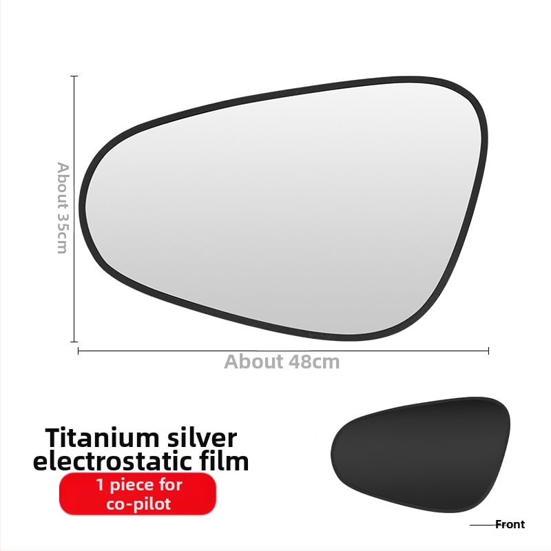 Σκίαστρο αυτοκινήτου για πλευρικά παράθυρα - αδιαφανές, θέρμομονωτικό ηλεκτροστατικό φιλμ με ατσάλινο σύρμα; εγκατάσταση με στατικό αυτοκόλλητο; καθολική συμβατότητα; απλό στυλ