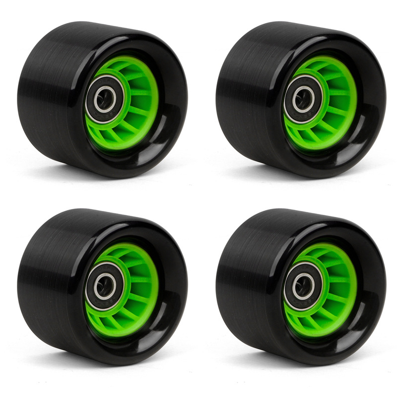 Roți pentru patine cu role — dublu rând, PU, duritate înaltă, universal, Brina