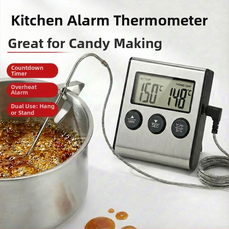 Digitálny kuchynský teplomer, model DTH-24, rozsah -50 až 300°C, na pečenie, vyprážanie a kandované ovocie
